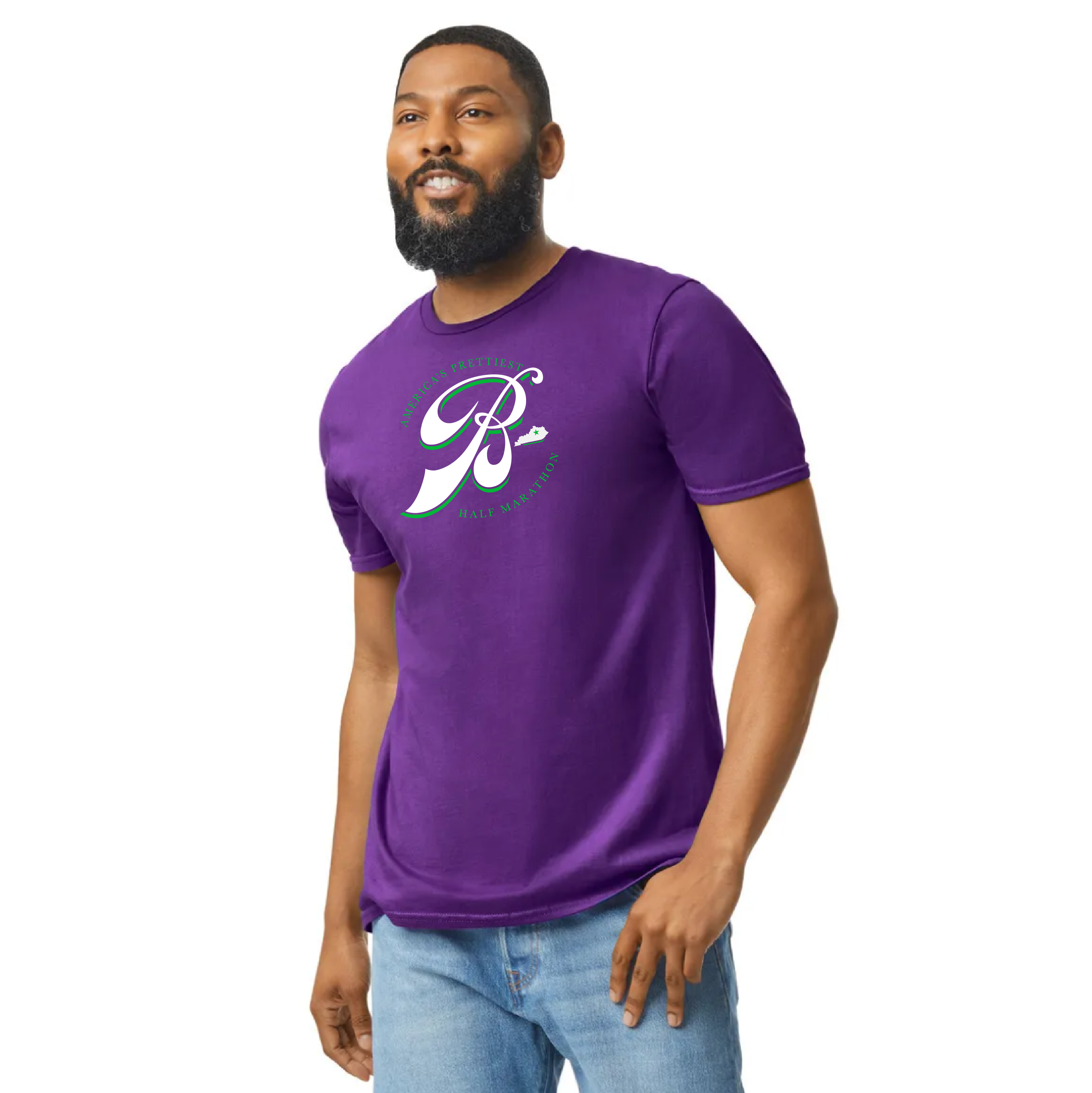 Men's Soft Tee in Royal Purple (New "B" Logo)